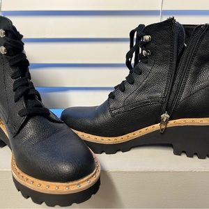 Dolce vita boots with leopard print